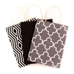 Hallmark 10.7" 12-Pack Assorted Kraft Paper Gift Bags -Hallmark Gift Shop 10.7 Prints and Solids 12Pack Assorted Gift Bags 5EGB6051 07