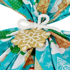 Hallmark Snowmen On Blue And Snowflakes On Red 2-Pack Giant Plastic Christmas Gift Bags -Hallmark Gift Shop Assorted Giant Plastic Christmas Gift Bags 5XGB1452 04