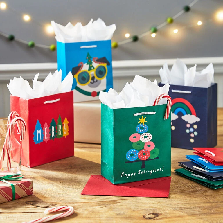 Hallmark 6.5" Sweet Surprises 8-Pack Small Christmas Gift Bags Assortment 2 Hallmark 6.5" Sweet Surprises 8-Pack Small Christmas Gift Bags Assortment - Image 2