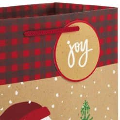 Hallmark Assorted Rustic Designs 8-Pack Small, Medium And Large Christmas Gift Bags -Hallmark Gift Shop Assorted Small Large Rustic Christmas Gift Bags 5XGB4894 05
