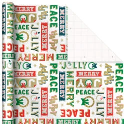 Hallmark Very Vintage Christmas 3-Pack Assortment Wrapping Paper, 120 Sq. Ft. 12 Hallmark Very Vintage Christmas 3-Pack Assortment Wrapping Paper, 120 Sq. Ft. -Hallmark Gift Shop Assorted Vintage Designs Christmas Wrapping Paper 5JXW1079 06