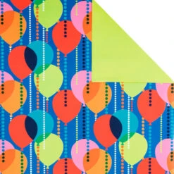 Hallmark Birthday Celebration 3-Pack Reversible Wrapping Paper -Hallmark Gift Shop Birthday Celebration 3Pack Reversible Wrapping Paper 5EWR2946 05