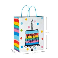 Hallmark Birthday Cheer 8-Pack Assorted Gift Bags -Hallmark Gift Shop Birthday Cheer Medium and Large Gift Bags 5EGB6365 03