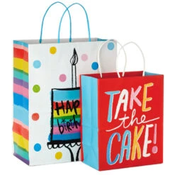 Hallmark Birthday Cheer 8-Pack Assorted Gift Bags -Hallmark Gift Shop Birthday Cheer Medium and Large Gift Bags 5EGB6365 05