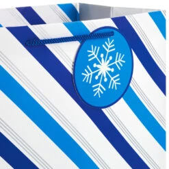 Hallmark Blue And Silver 8-Pack Holiday Gift Bags, Assorted Sizes And Designs 9 Hallmark Blue And Silver 8-Pack Holiday Gift Bags, Assorted Sizes And Designs -Hallmark Gift Shop Blue and Silver Holiday Gift Bags Bulk Pack XGB4895 04