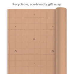 Hallmark Bulk Kraft Paper And White 2-Pack Wrapping Paper, 160 Sq. Ft. Total -Hallmark Gift Shop Bulk Brown and White Kraft Paper Wrapping Paper 5EWR2654 04
