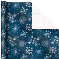 Hallmark Winter Wonder 3-Pack Christmas Wrapping Paper Assortment, 120 Sq. Ft. -Hallmark Gift Shop Cardinals Snowflakes and Village Gift Wrap Pack 5JXW1075 06