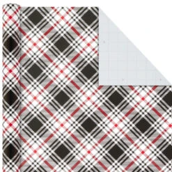Hallmark Classic Plaids 4-Pack Wrapping Paper Assortment, 120 Sq. Ft. -Hallmark Gift Shop Classic Plaids Christmas Wrapping Paper Assortment 5JXW1040 04