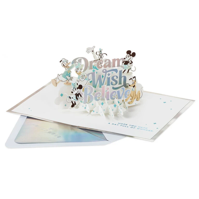 Hallmark Disney 100 Years Of Wonder Day Full Of Wonder 3D Pop-Up Card 2 Hallmark Disney 100 Years Of Wonder Day Full Of Wonder 3D Pop-Up Card - Image 2