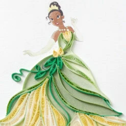 Hallmark Disney The Princess And The Frog Tiana Happy Wish Quilled Paper Handmade Card -Hallmark Gift Shop Disney Princess and the Frog Tiana Quilled Paper Card 1299LAD2855 04