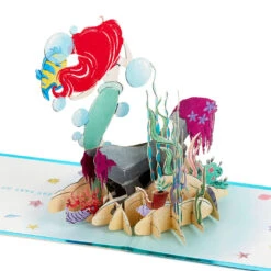 Hallmark Disney The Little Mermaid Wishing You Happiness 3D Pop-Up Card 13 Hallmark Disney The Little Mermaid Wishing You Happiness 3D Pop-Up Card -Hallmark Gift Shop Disney The Little Mermaid Ariel 3D PopUp Card for Her 1499LAD2902 04