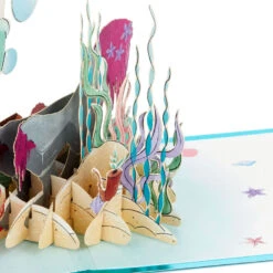 Hallmark Disney The Little Mermaid Wishing You Happiness 3D Pop-Up Card 14 Hallmark Disney The Little Mermaid Wishing You Happiness 3D Pop-Up Card -Hallmark Gift Shop Disney The Little Mermaid Ariel 3D PopUp Card for Her 1499LAD2902 05