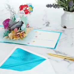 Hallmark Disney The Little Mermaid Wishing You Happiness 3D Pop-Up Card 17 Hallmark Disney The Little Mermaid Wishing You Happiness 3D Pop-Up Card -Hallmark Gift Shop Disney The Little Mermaid Ariel 3D PopUp Card for Her 1499LAD2902 08