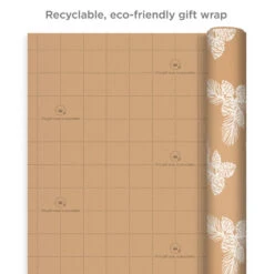Hallmark Elegant Evergreens 2-Pack Holiday Wrapping Paper, 150 Sq. Ft. -Hallmark Gift Shop Elegant Evergreens Holiday Wrapping Paper 5JXW1203 07