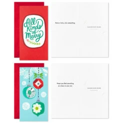 Hallmark Colorful And Casual Money-Holder Boxed Christmas Cards Assortment, Pack Of 36 -Hallmark Gift Shop Festive Assorted MoneyHolder Boxed Christmas Cards 5CZE2139 04