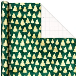 Hallmark Traditional 3-Pack Foil Christmas Wrapping Paper Assortment, 60 Sq. Ft. -Hallmark Gift Shop Foil Christmas Wrapping Paper Assortment 5JXW1065 06