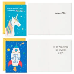 Hallmark Fun Kids Assortment Encouragement Cards, Pack Of 36 12 Hallmark Fun Kids Assortment Encouragement Cards, Pack Of 36 -Hallmark Gift Shop Fun Kids Assortment Encouragement Cards 5STZ1140 05