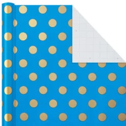 Hallmark Gold And Jewel Tones 3-Pack Wrapping Paper, 105 Sq. Ft. Total -Hallmark Gift Shop Gold and Jewel Tones 3Pack Wrapping Paper Rolls 5EWR6389 06
