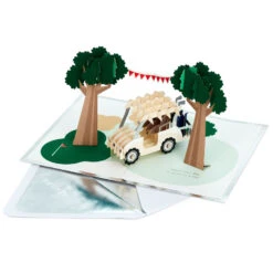 Hallmark Hope Your Day Is Good To A Tee Golf 3D Pop-Up Card -Hallmark Gift Shop Golf Cart Pun Good Day 3D PopUp Card 5RZH1304 2