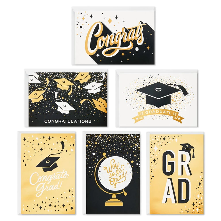 Hallmark Confetti Celebration Assorted Graduation Cards, Pack Of 36 1 Hallmark Confetti Celebration Assorted Graduation Cards, Pack Of 36