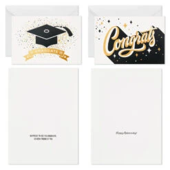 Hallmark Confetti Celebration Assorted Graduation Cards, Pack Of 36 10 Hallmark Confetti Celebration Assorted Graduation Cards, Pack Of 36 -Hallmark Gift Shop Grad Caps Confetti Graduation Cards Assortment 5GEY1003 04