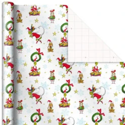Hallmark Dr. Seuss™ Grinch 3-Pack Christmas Wrapping Paper Assortment, 105 Sq. Ft. -Hallmark Gift Shop Grinch 3Pack Christmas Wrapping Paper 5JXW1211 05