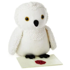 Hallmark Harry Potter™ Hedwig™ Stuffed Animal, 9" -Hallmark Gift Shop Harry Potter Hedwig Owl Knitted Stuffed Animal 1BBY4812 03
