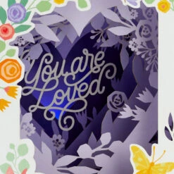 Hallmark You Are Loved 3D Pop-Up Musical Mother's Day Card With Light -Hallmark Gift Shop Heart Flowers Music Light 3D PopUp Mothers Day Card 1099MEJ8026 04