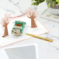 Hallmark Best Wishes For The Road Ahead 3D Pop-Up Wedding Card 17 Hallmark Best Wishes For The Road Ahead 3D Pop-Up Wedding Card -Hallmark Gift Shop Just Married Car 3D PopUp Wedding Card 1299LAD2903 08