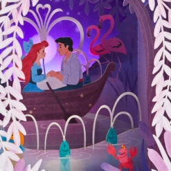 Hallmark Disney The Little Mermaid 3D Pop-Up Musical Valentine's Day Card With Light 11 Hallmark Disney The Little Mermaid 3D Pop-Up Musical Valentine's Day Card With Light -Hallmark Gift Shop Kiss the Girl PopUp Music Light Valentines Day Card 1099VAY9992 04