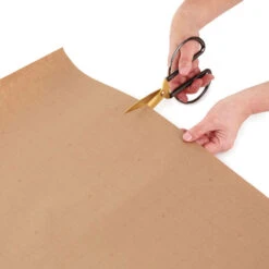 Hallmark Kraft Assorted 4-Pack Christmas Wrapping Paper, 88 Sq. Ft. -Hallmark Gift Shop Kraft Christmas Wrapping Paper for Kids JXW1085 07