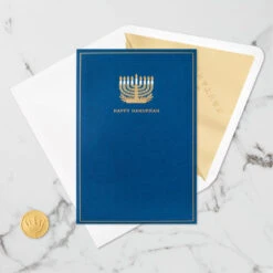 Hallmark Season Full Of Light 3D Pop-Up Hanukkah Card -Hallmark Gift Shop Menorah 3D PopUp Hanukkah Card 5XXH1003 05