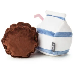 Hallmark Better Together Milk And Cookie Magnetic Plush, 6" -Hallmark Gift Shop Milk Carton and Chocolate Cookie Magnetic Plush 1KID1642 03