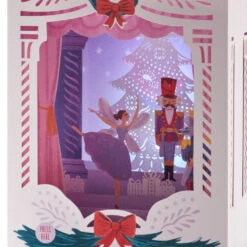 Hallmark Nutcracker Musical 3D Pop-Up Christmas Card With Light -Hallmark Gift Shop Nutcracker Shadow Box 3D PopUp Music Light Christmas Card 1099XOD4041 06