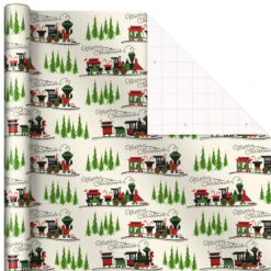 Hallmark Old-Fashioned Christmas 3-Pack Wrapping Paper, 120 Sq. Ft. -Hallmark Gift Shop OldFashioned Christmas 3Pack Wrapping Paper 5JXW1077 07