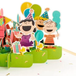 Hallmark Peanuts® Gang Celebrating You 3D Pop-Up Birthday Card -Hallmark Gift Shop Peanuts Gang Snoopy 3D PopUp Birthday Card 1499LAD2739 05