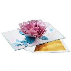 Hallmark The Special Place You Will Always Hold In My Heart Love Card -Hallmark Gift Shop Pink Lotus Flower 3D PopUp Love Card for Her 1299LAD2887 03