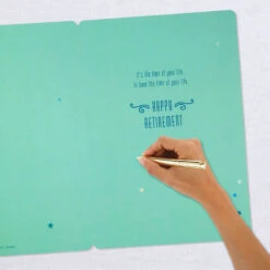 Hallmark 16" Retired And Admired Jumbo Retirement Card With Banner -Hallmark Gift Shop Retired Admired Retirement Card 1299CBG3022 06