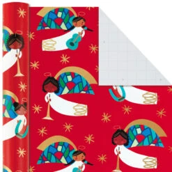 Hallmark Santa Fun 3-Pack Christmas Wrapping Paper Assortment, 120 Sq. Ft. -Hallmark Gift Shop Santa Fun Hallmark Mahogany Christmas Wrapping Paper 5JXW1037 07