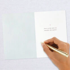 Hallmark Happily Ever After Quilled Paper Handmade Wedding Card -Hallmark Gift Shop Script Letters Quilled Paper Handmade Wedding Card 1299LAD9615 06