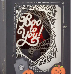 Hallmark Boo To You Musical 3D Pop-Up Halloween Card With Light -Hallmark Gift Shop Spooky Graveyard 3D PopUp Music Light Halloween Card 1099HJD5002 05