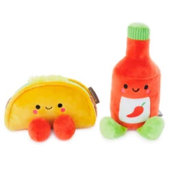 Hallmark Better Together Taco And Hot Sauce Magnetic Plush, 5" -Hallmark Gift Shop Taco and Hot Sauce Magnetic Plush 1KID2088 03