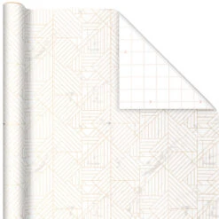 Hallmark Upscale Neutrals 3-Pack Wrapping Paper, 85 Sq. Ft. Total -Hallmark Gift Shop Upscale Neutrals 2 Standard 1 Foil 3Pack Gift Wrap 5EWR6417 04