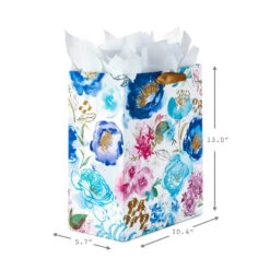 Hallmark 13" Watercolor 3-Pack Assorted Gift Bags With Tissue 10 Hallmark 13" Watercolor 3-Pack Assorted Gift Bags With Tissue -Hallmark Gift Shop Watercolor 3Pack Assorted Large Gift Bags Tissue 5EGB6367 03