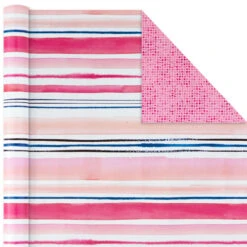 Hallmark Watercolor Tones 3-Pack Reversible Wrapping Paper, 75 Sq. Ft. Total -Hallmark Gift Shop Watercolor Tones 3Pack Reversible Wrapping Paper 5EWR6405 05