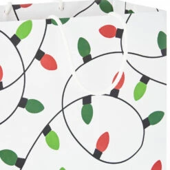 Hallmark Merry Mix 8-Pack Christmas Gift Bags, Assorted Sizes And Designs -Hallmark Gift Shop White and Kraft Paper Assortment Christmas Gift Bags 5XGB1410 05