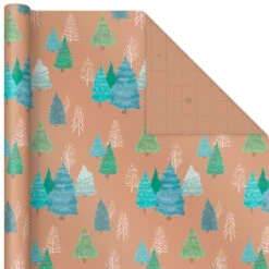Hallmark Winter Nature Kraft Prints 3-Pack Christmas Wrapping Paper, 90 Sq. Ft. -Hallmark Gift Shop Winter Nature 3Pack Christmas Wrapping Paper 5JXW1051 05