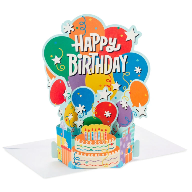 Hallmark Gift Shop -Hallmark Gift Shop Balloon Bouquet Boxed Birthday Cards 5STZ1173 01