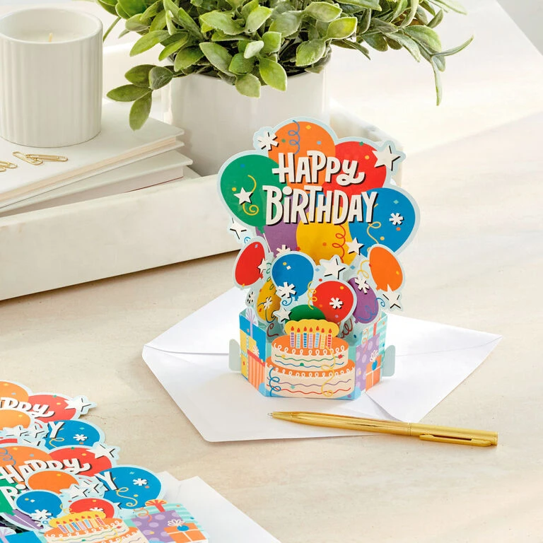 Hallmark Gift Shop -Hallmark Gift Shop Balloon Bouquet Boxed Birthday Cards 5STZ1173 07